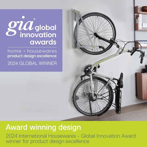 Pivot Bike Storage Rack by Delta Cycle - Bike Rack Garage Wall Mount Swivels to Save Space - No Lifting Required Vertical Bike Rack - Indoor Bike Storage Wall Hanger Holds Up to 100 lbs