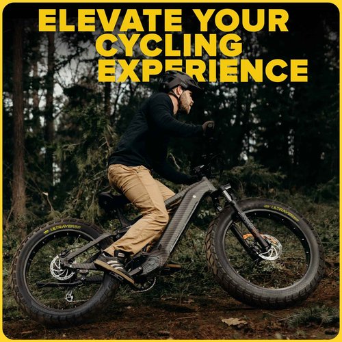 ULTRAVERSE 26x4 E-Bike Fat Tire - Robust, High-Performance 26inch Fat Tyre for MTB and Ebikes, Durable All-Terrain Directional Tread, Superior Density for Street & Trail Adventures-1 Unit