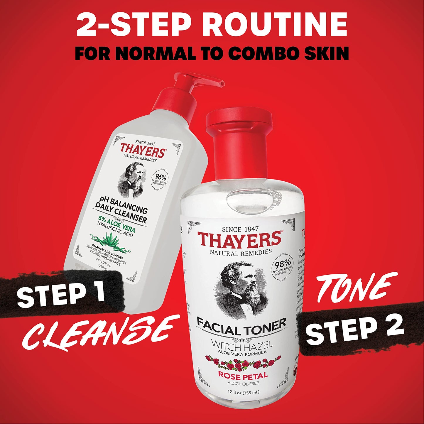 THAYERS pH Balancing Daily Cleanser, Face Wash with Aloe Vera, Gentle and Hydrating Skin Care for Dry, Oily, or Acne Prone Skin,