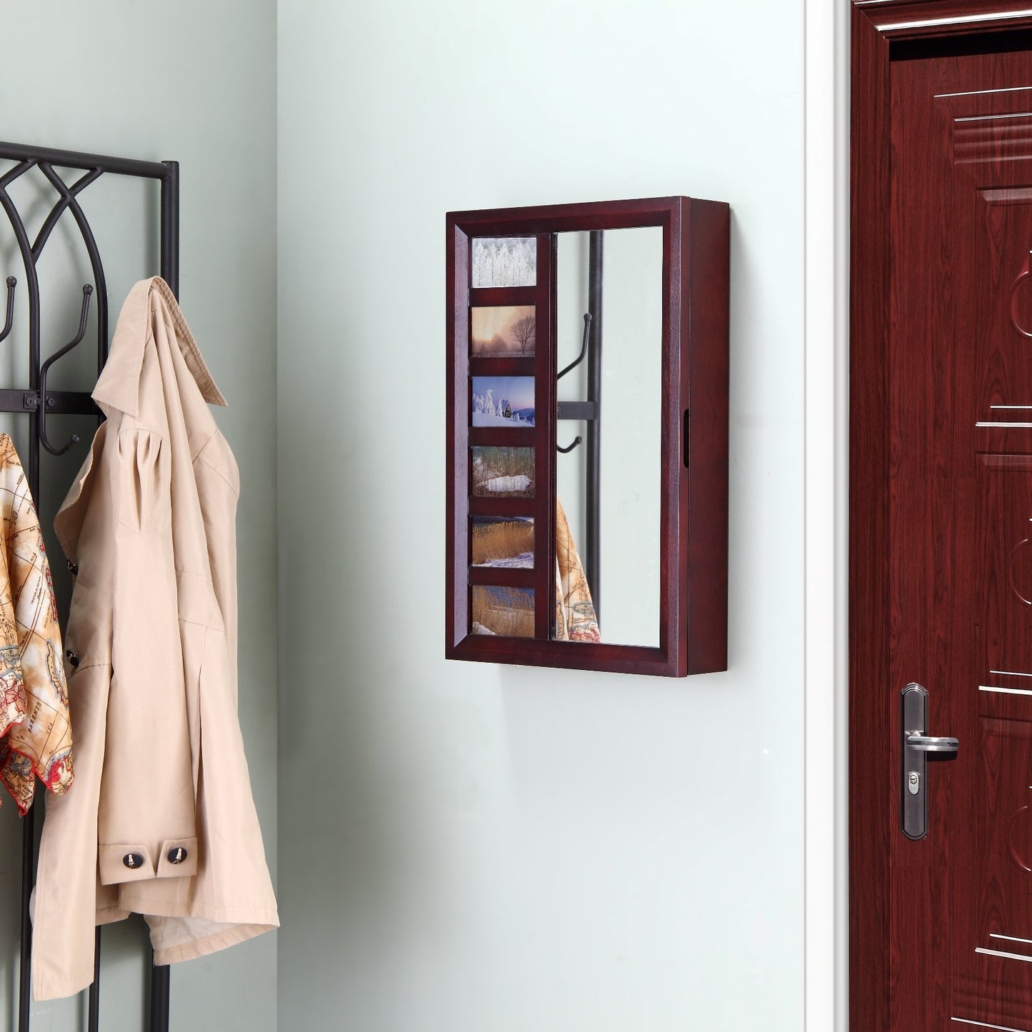 Proman Products Jewelry Armorie, Mahogany (WM16680)