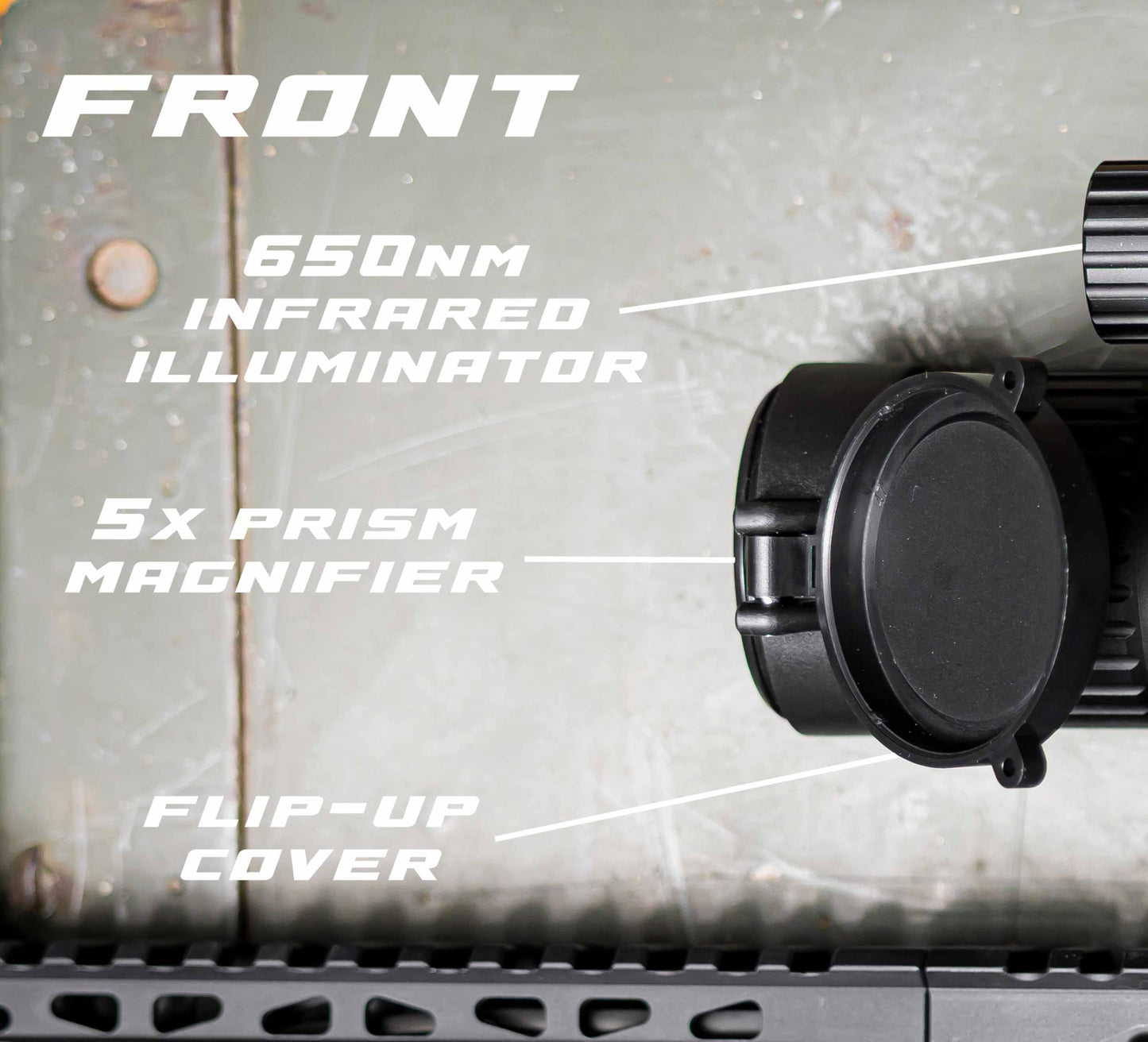 CyberDyne CyberSight 5-20x Digital Day | Night Vision Scope with HD 1080p Sensor, IR Illuminator, Video Recording