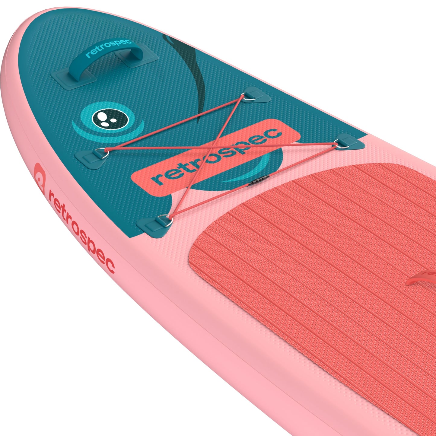 Retrospec Weekender-Nano 8'6" Kids Paddle Board Inflatable - Youth SUP with Adjustable Paddle, Pump & Backpack - Stable Design, EVA Deck, 28in Wide