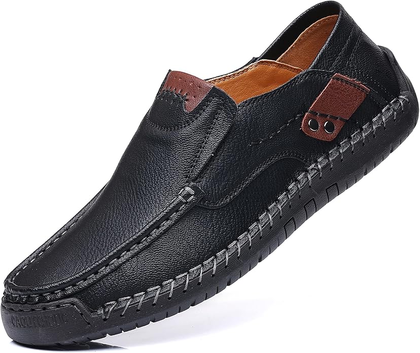 Coramtty Mens Loafers Casual Slip on Shoes Business Moccasins Lightweight Refreshing Classic Slippers Walking Driving Trav...