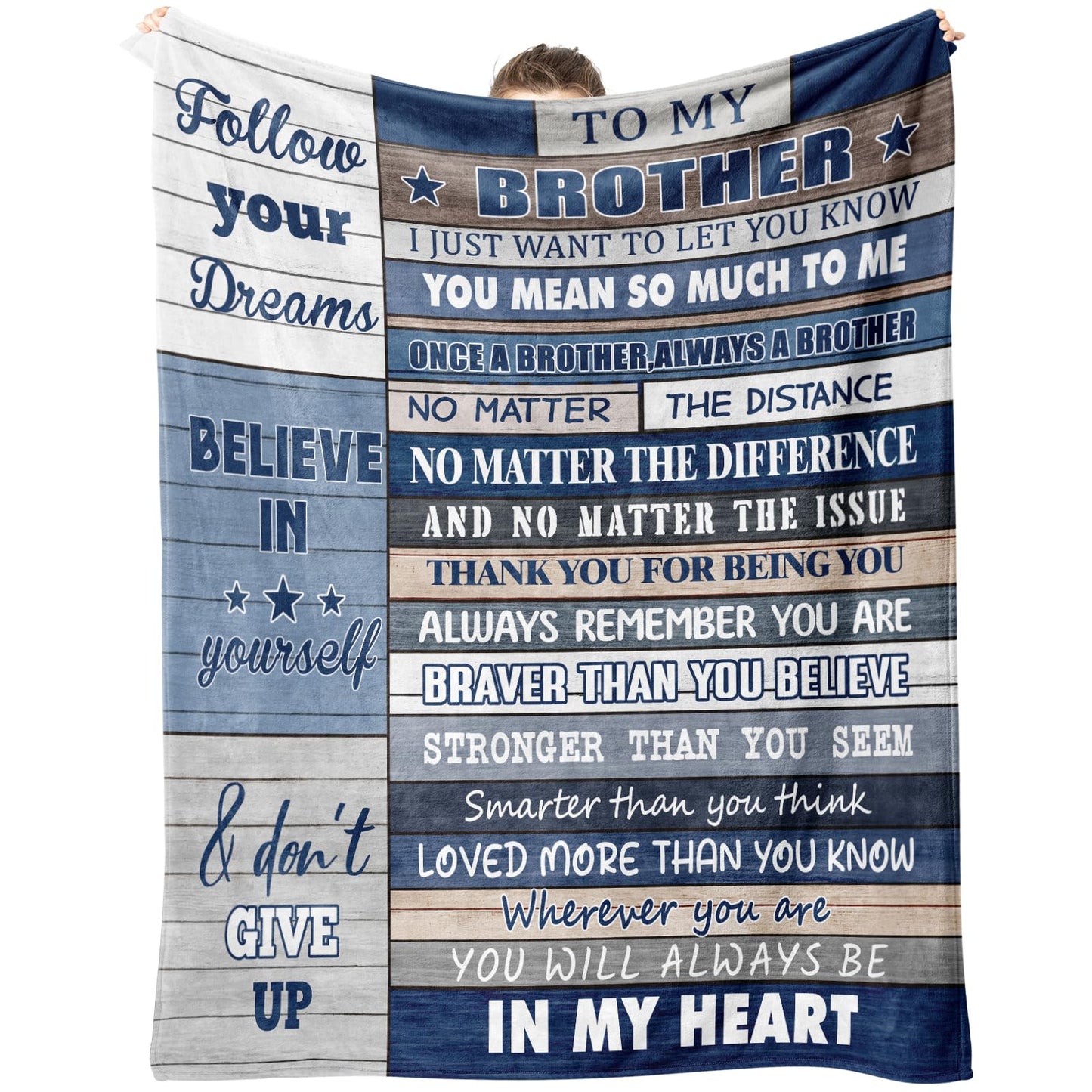 BXZWLK Gifts for Brother, Brother Birthday Gifts, Brother Gifts from Sister, Christmas Graduation Throw Blanket for Bro 60"x50"