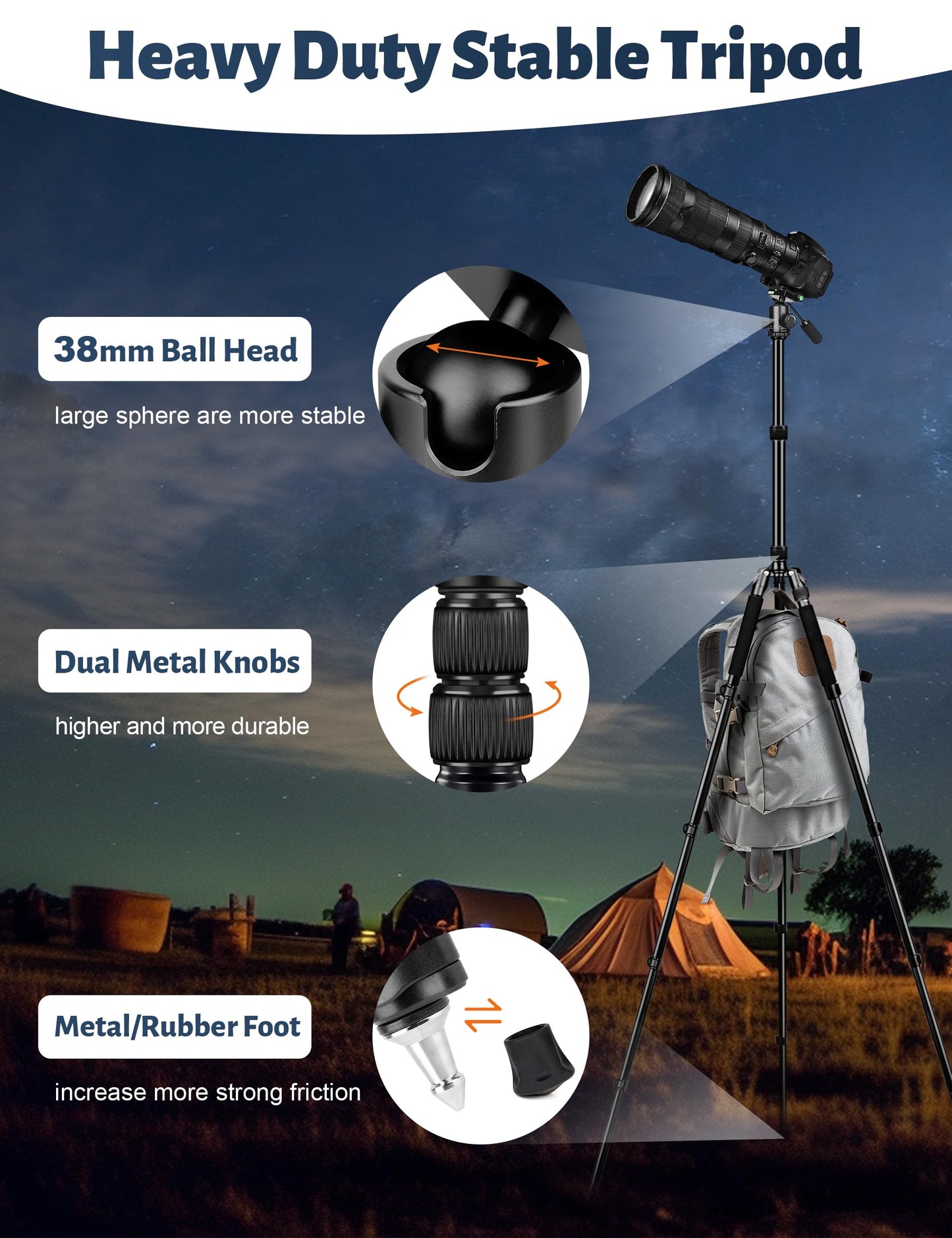 Victiv Tripod for Camera, Professional Camera Tripods & Monopods