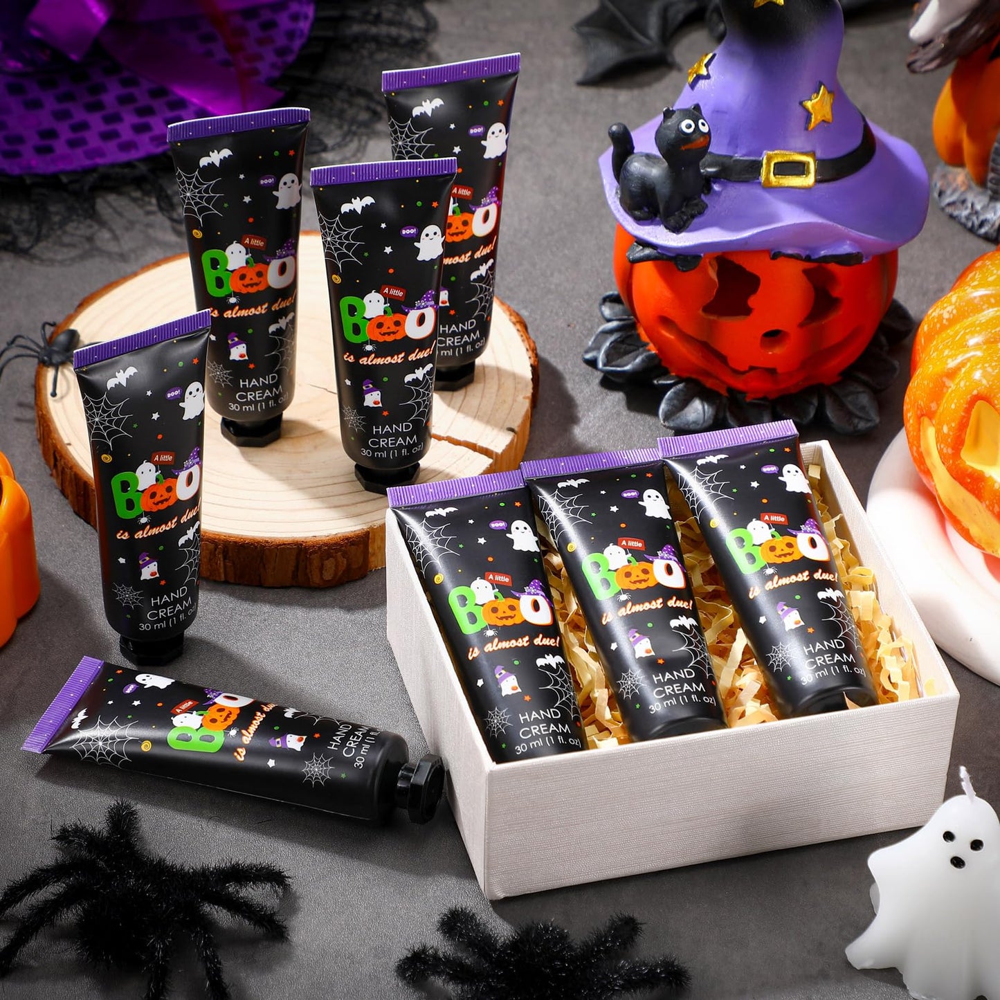 Heigble 48 Sets a Little Boo Is Almost Due Hand Cream Gifts Bulk Halloween Hand Cream Travel Lotion Size Halloween Baby Shower P