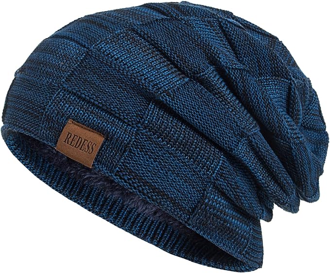 REDESS Beanie Hat for Men and Women Winter Warm Hats Knit Slouchy Thick Skull Cap