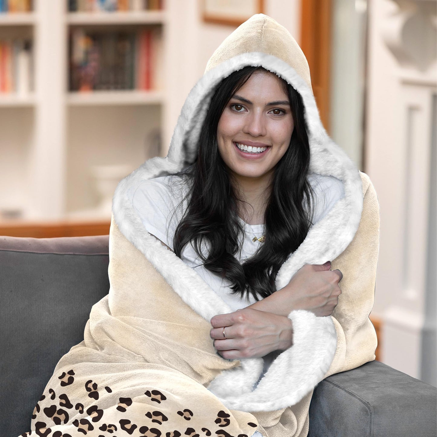 Vprintes Trophy wife Wearable Blanket Hoodie - Mothers day Gifts for Wife from Husband - Birthday Gifts for Wife, Gifts for Her for Anniversary