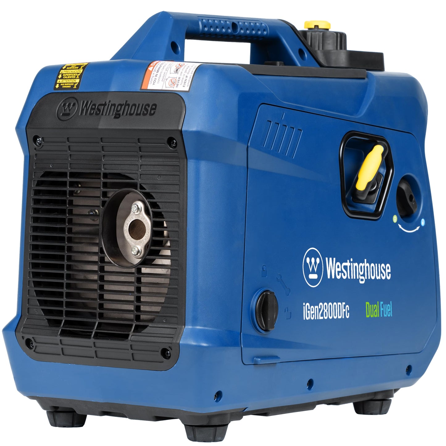 Westinghouse 2800 Peak Watt Super Quiet & Lightweight Dual Fuel Portable Inverter Generator, Gas & Propane Powered, CO Sensor, Parallel Capable, Long Run Time