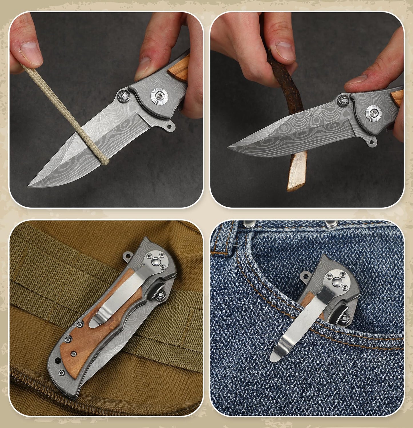 Lanties 25 Year Anniversary Keepsake Gifts for Him Engraved Pocket Knife with Gift Box Happy Tin Anniversary Customized Wedding Birthday Father's Day Gifts for Men Husband