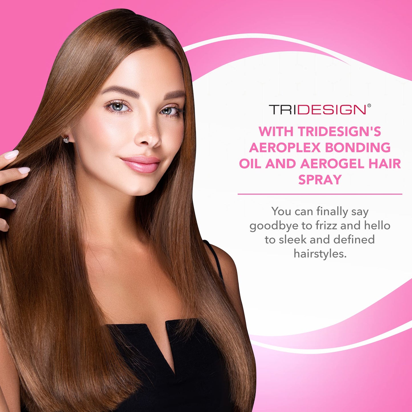 TRI Design Aerogel Hairspray & Aeroplex Bonding Oil Bundle - Hair Finishing Spray for Volumizing, Control, Repair & Prevent Brea