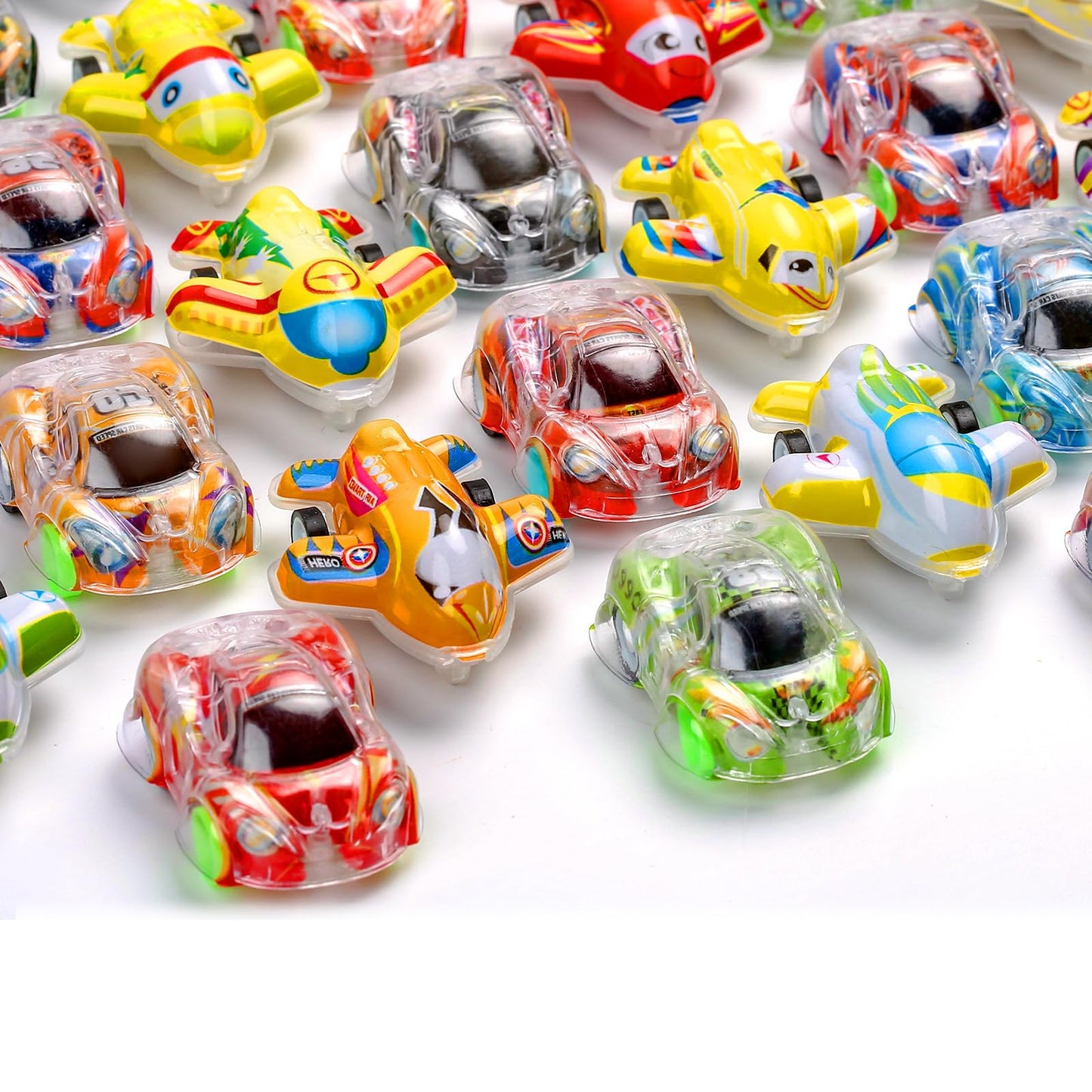 Buauty 100 Pcs Toy Cars Mini Pull Back Cars, Party Favors for Kids, Small Racing Car Carnival Prizes Classroom Rewards, Pinata Stocking Goodie Bag Stuffers Birthday Toys for Toddler Girls Boys