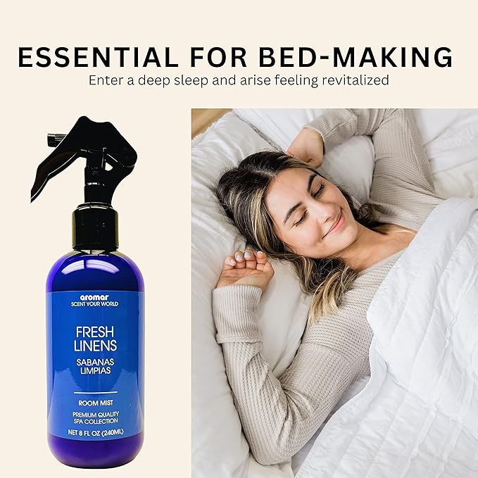 Aromar Essential Room Mist and Fabric Spray with Natural Freshener Aromatherapy for a Fresh and Rejuvenated Home 8 oz Eternal Life