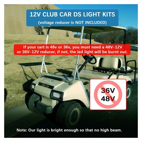 Golf Cart Club Car DS LED Light | LED Headlights & LED Tail Lights For Club Car DS Gas & Electric golf carts (1993 & up) 12V