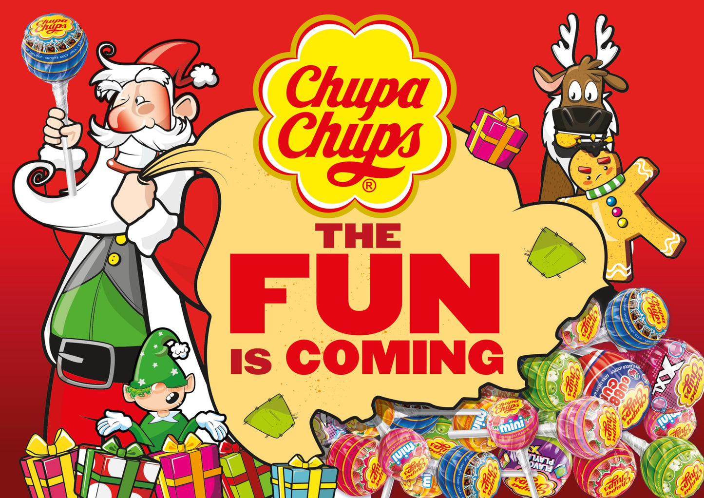Chupa Chups (1) bag Cremosa Lollipops Candy 2 Ice Cream Flavors - Strawberry and Cream, Choco-Vanilla - Fat, Peanut & Gluten Free 25 pieces/10.58 oz