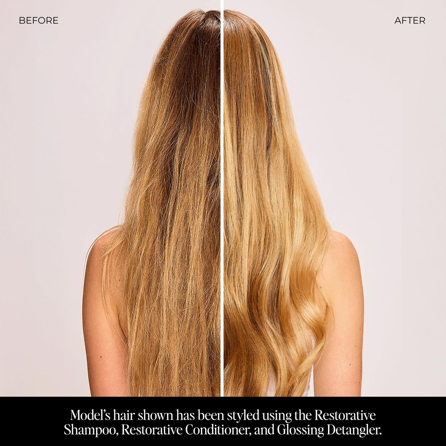 LolaVie Restorative Shampoo (8.5 oz) & Restorative Conditioner (8.5 oz) - Repairs Look of Damage, Protects from Breakage, Reduce