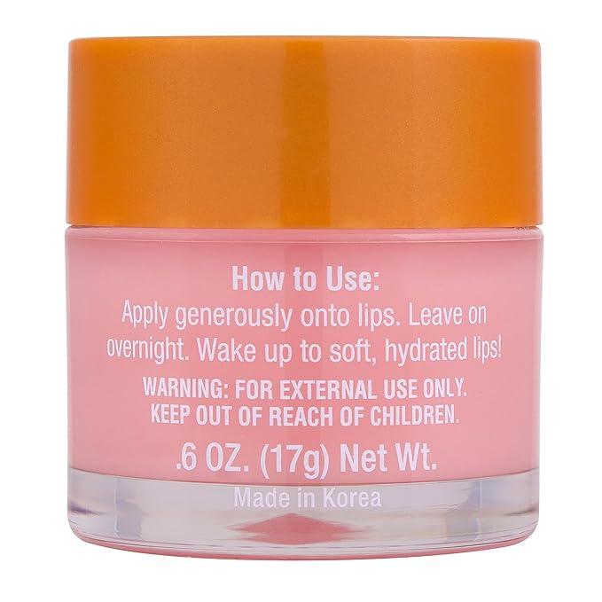 Tree Hut Watermelon Overnight Lip Mask, Hydrating Lip Treatment, Leave On Overnight for Soft, Smooth Lips, Holiday Gift & Stocking Stuffer, 0.6 oz