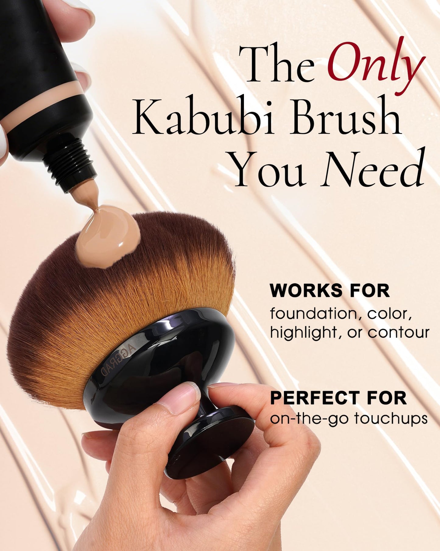Ultra Large Body Makeup Brush For Self Tanner, Self Tan Back Applicator, Kabuki Brush For Bronzers Blend Self Tanning Applicator