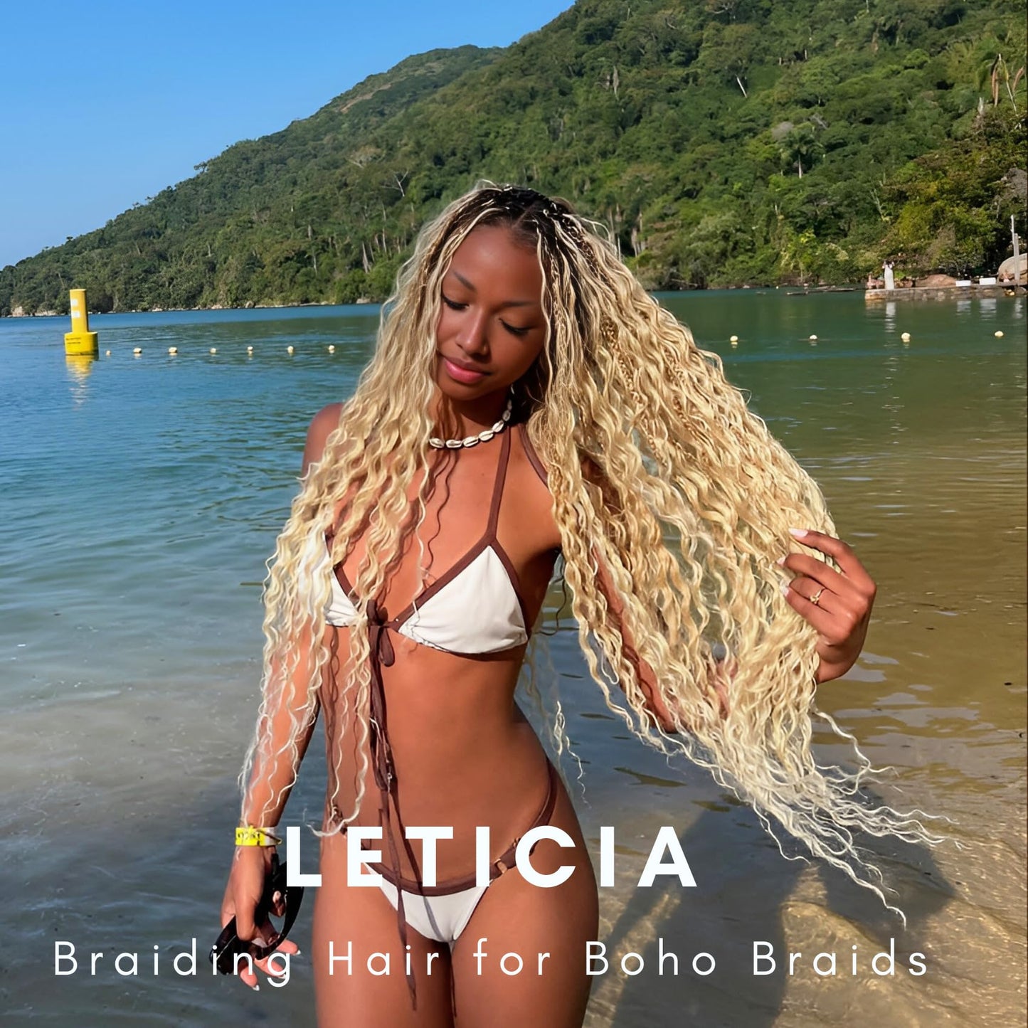 Blonde Braiding Hair for Boho Braids 4 Packs 26 Inch Pre Stretched Knotless Braiding Hair