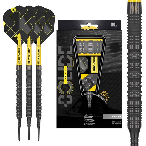 Target Darts Bolide Void 10 21G 90% Tungsten Soft Tip Darts Set