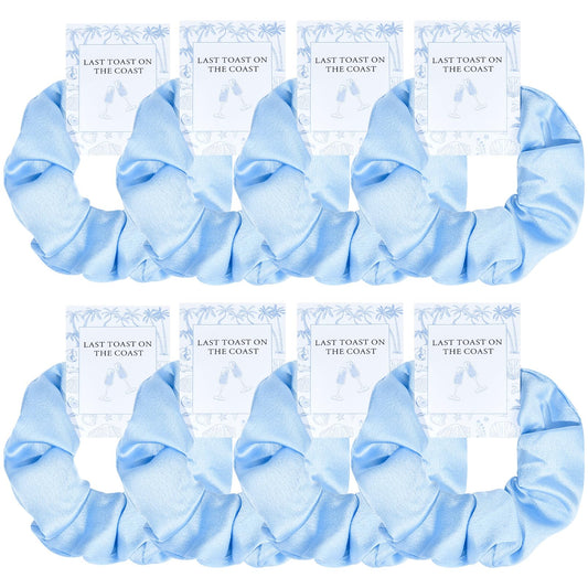 8 PCS Bridesmaid Proposal Gifts Bridesmaid Hair Scrunchies Bridesmaid Bridal Shower Gifts Silk Satin Soft Hair Accessories Bride
