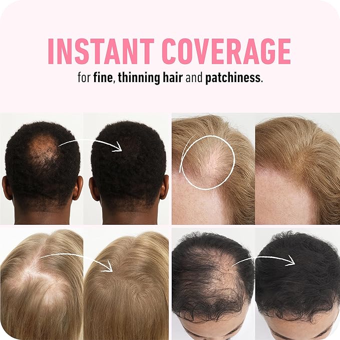 BOLDIFY Hair Fibers (56.5g) - Fill In Thinning and Fine Hair for an Instantly Fuller, Thicker Look - 14 Shades for Women & Men - Medium Blonde