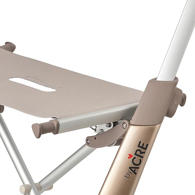 byACRE Carbon Ultralight Rollator Walker - 10.6 lbs Adult Walkers with 4 Wheels and Seat - Lightweight Seated Walkers with Wheels - Foldable Rolling Walker with Seat - Walker for Adults
