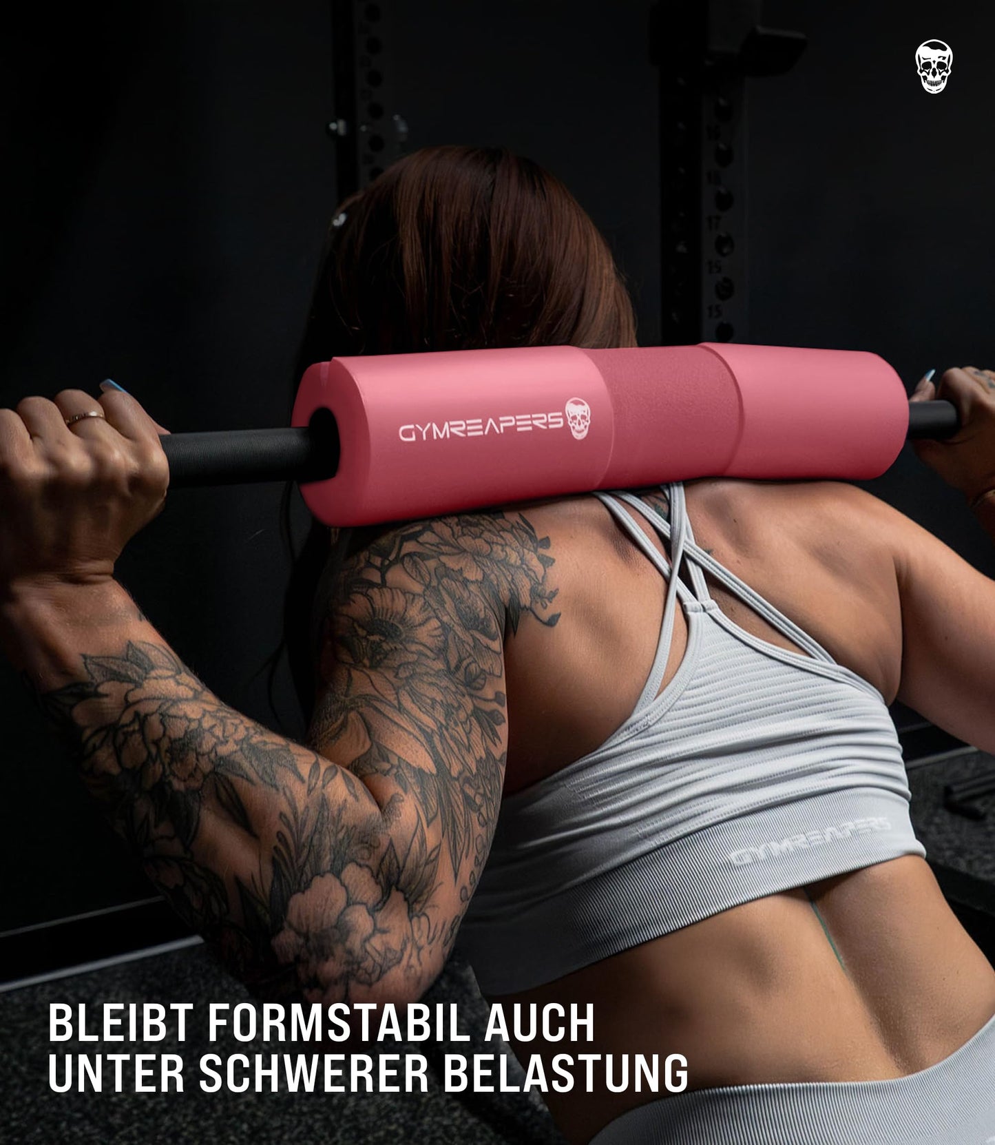 Gymreapers Barbell Squat Pad - Protective Bridge Pad For Hip Thrust, Squats, Lunges - Hip Support, Neck Protection For Bar (Pink)