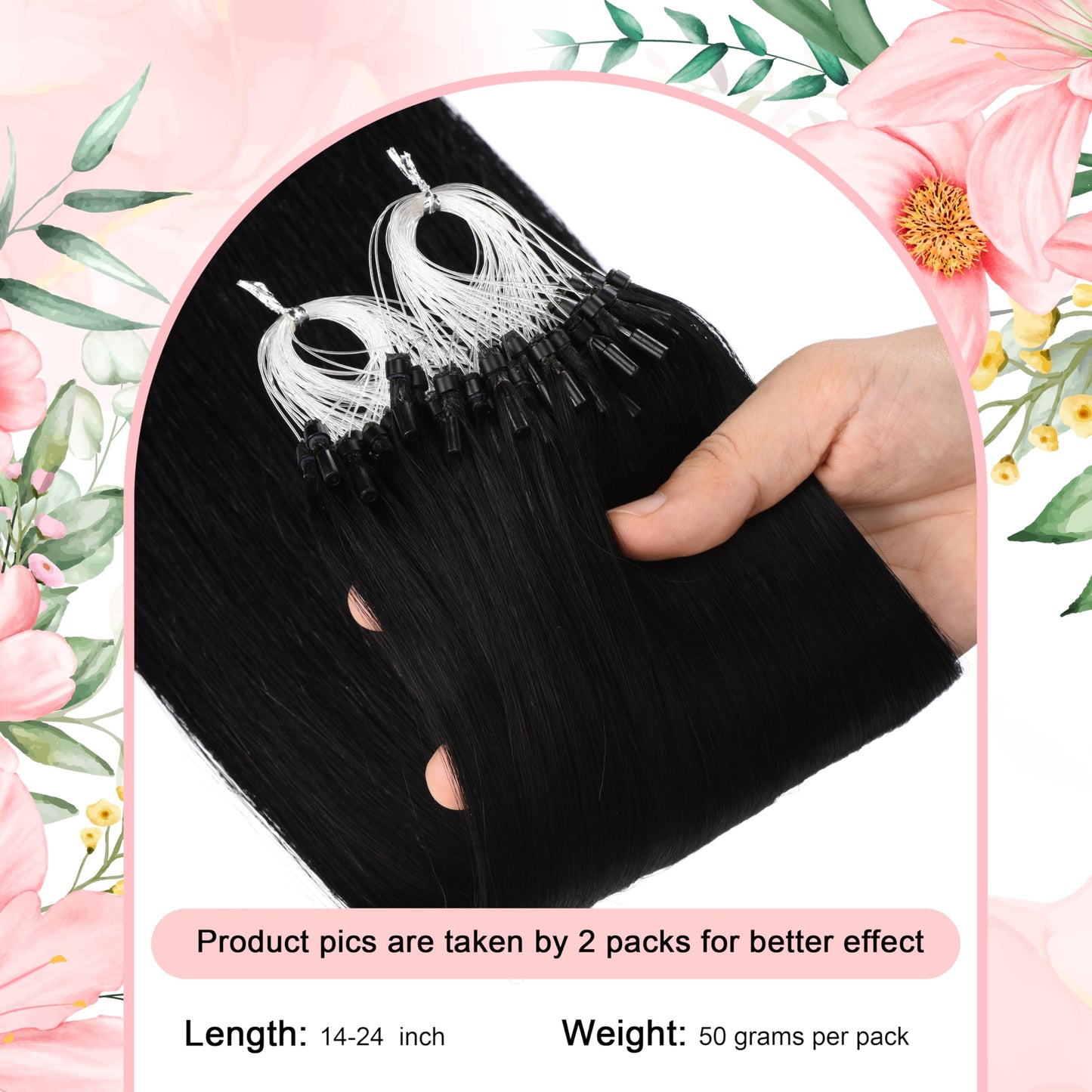 Kpvxxve Micro Link Hair Extensions Human Hair #8/18 Ash Brown with Blonde Ombre Short Hair 14 Inch Micro Loop Human Hair Extensi