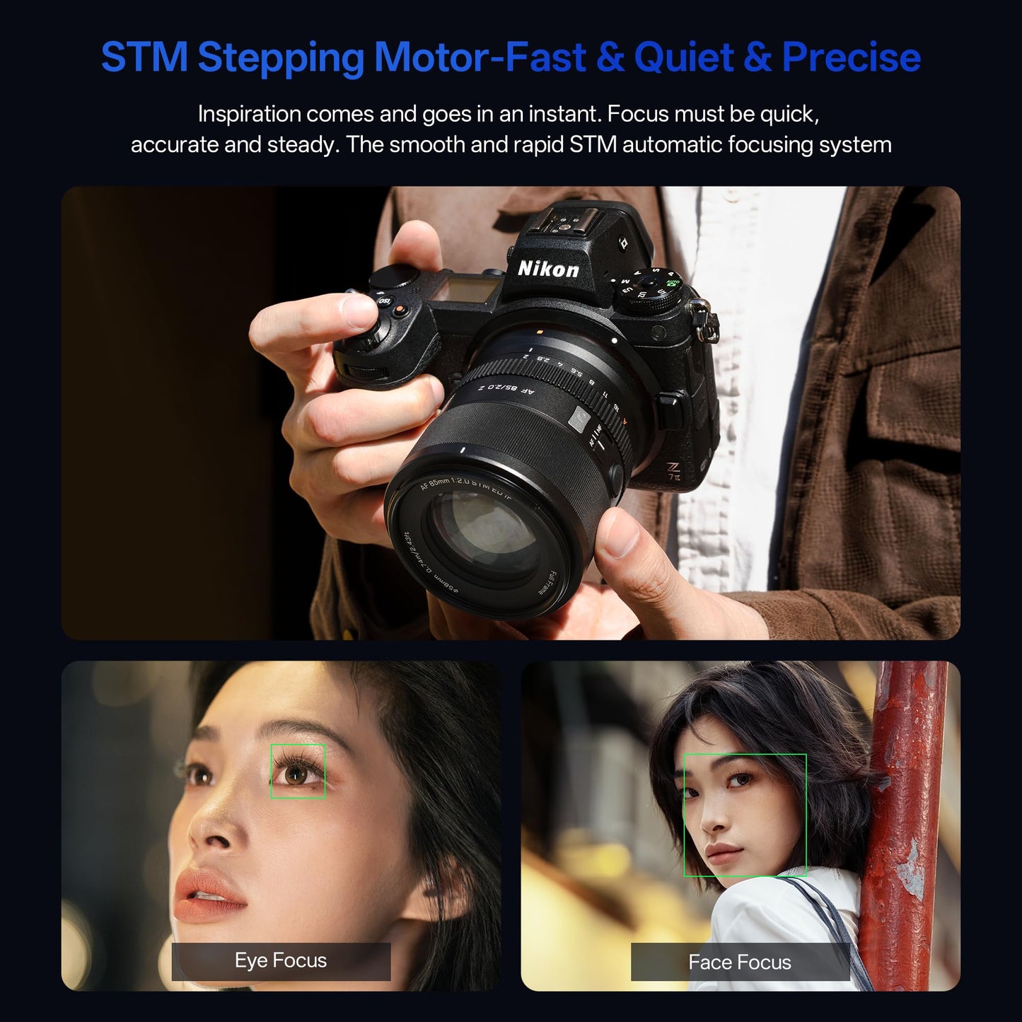 VILTROX AF 85mm F2.0 EVO Full Frame Z Lens for Nikon Z-Mount, 85mm f/2.0 Auto Focus Standard Portrait Prime Lens with STM Motro Compatible with with Nikon Z5 Z30 Z50 Zfc Z6II Z6III Z8 Z9