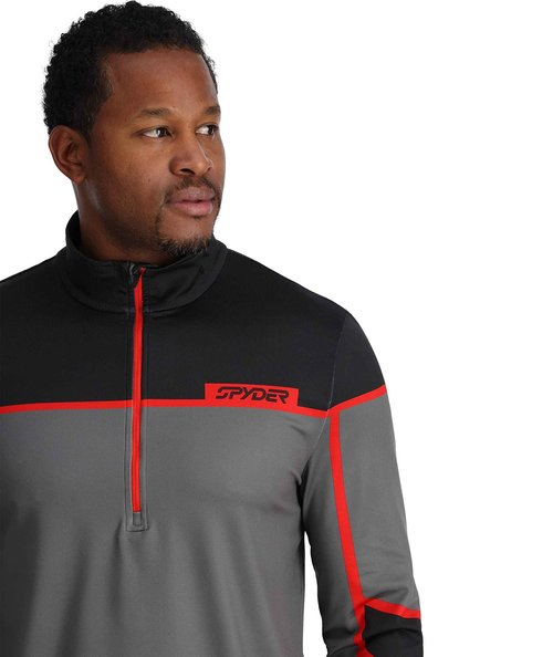Spyder Men's Capitol Zip T-Neck, Polar