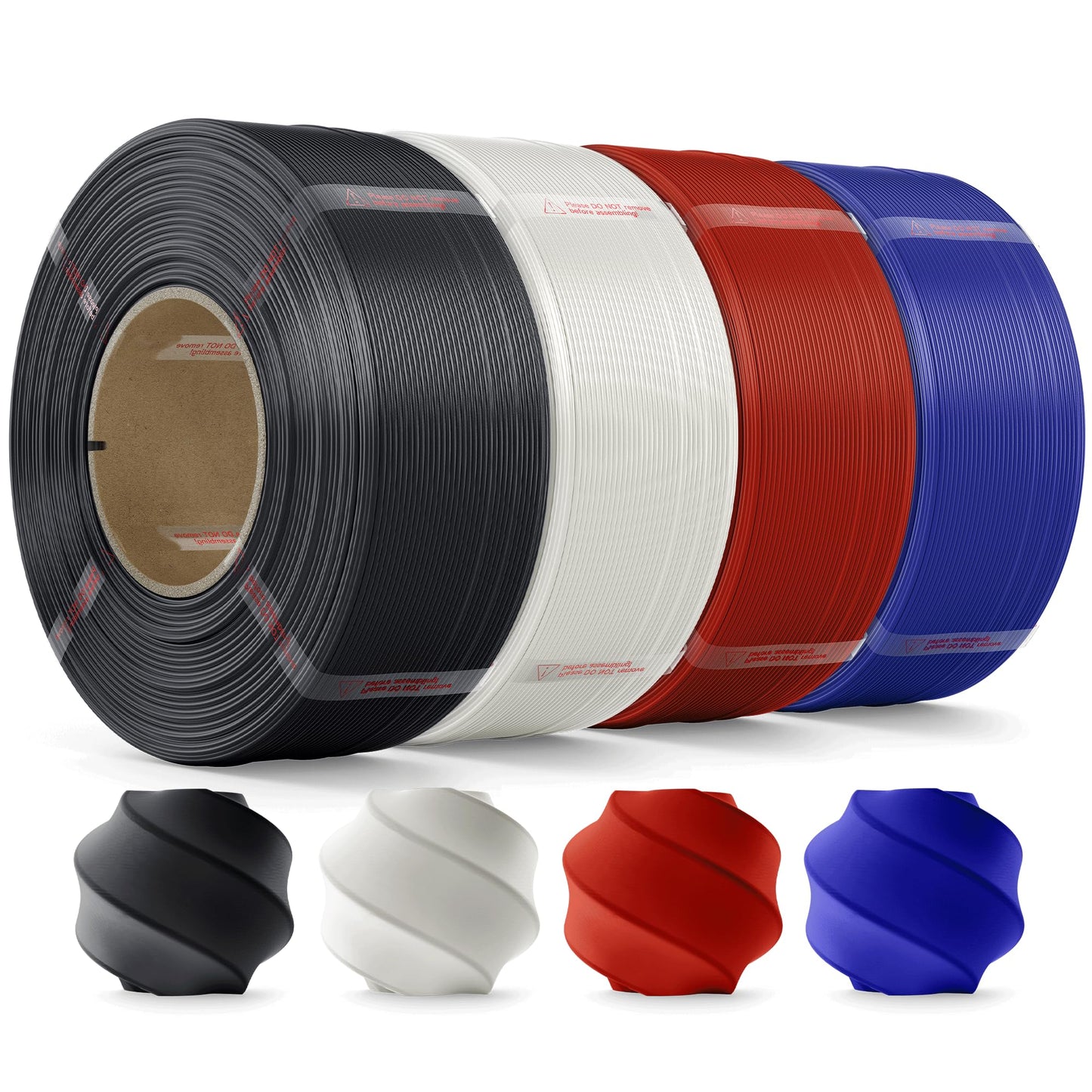 MarsWork PLA Filament 1.75mm PLA 3D Printer Filament(Refill),4kg Refill for Reusable Spools(8.8lbs),Premium Quality 3D Printing