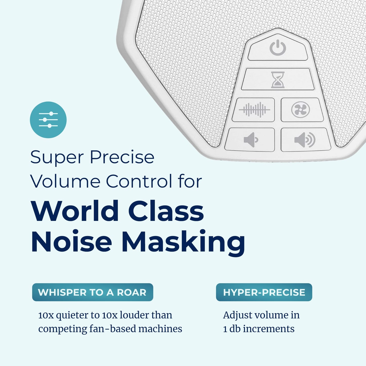 Adaptive Sound Technologies LectroFan EVO White Noise Machine - Compact Sleep Sound Machine for Bedroom, Travel, Study & More - 22 Non-Looping Fan, Ocean Noise Variations - White