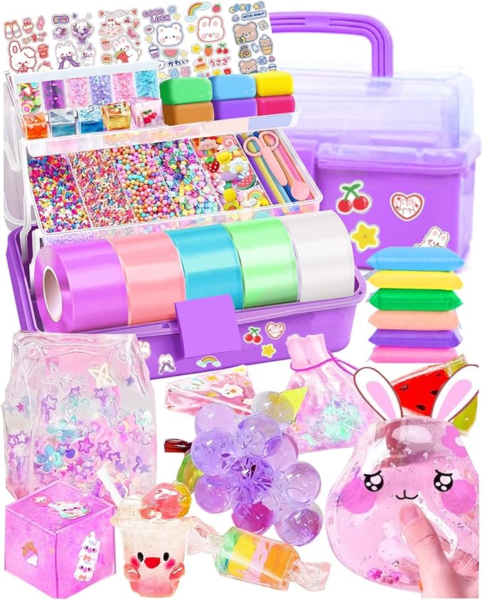 Nano Tape Bubble Kit for Kids, Nano Tape Squishy Maker Making Kit, Arts and Crafts Toys, Birthday Toys Gifts for 4 5 6 7 8...