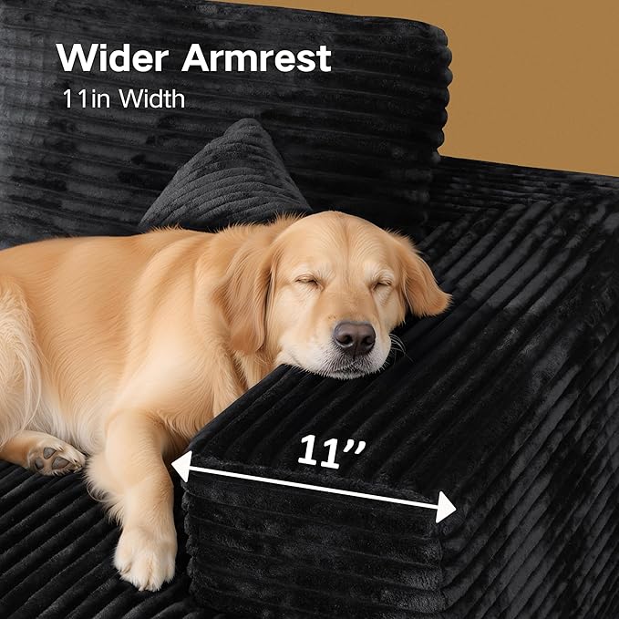 Extra Firm 108” Cloud Boneless Couches for Living Room,Modular Sectional Cloud Couch with Deep Seat, High-Resilience Foam/Sag-Resistant/Keeps its Form, No Assembly Required (Right-Facing Chaise) | Quick Assembly, Extra Firm Support, Not easily collapsed