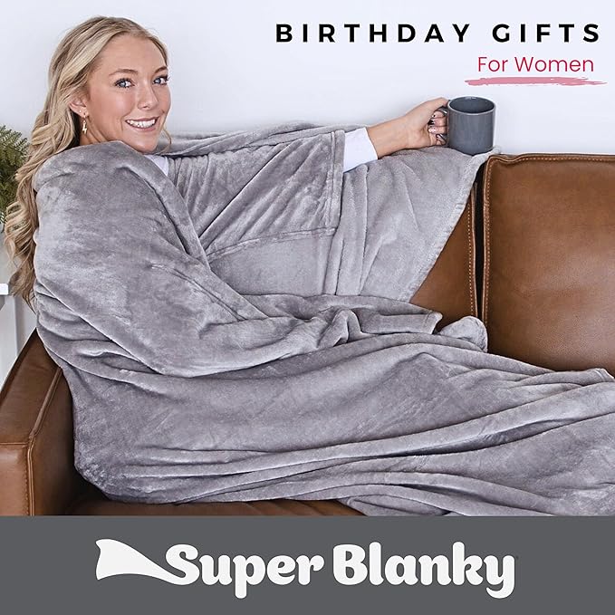 Wearable Blankets for Women, Adult Wearable Blanket Men, Valentine's Day Gifts for Her, Wife Birthday Gift Ideas