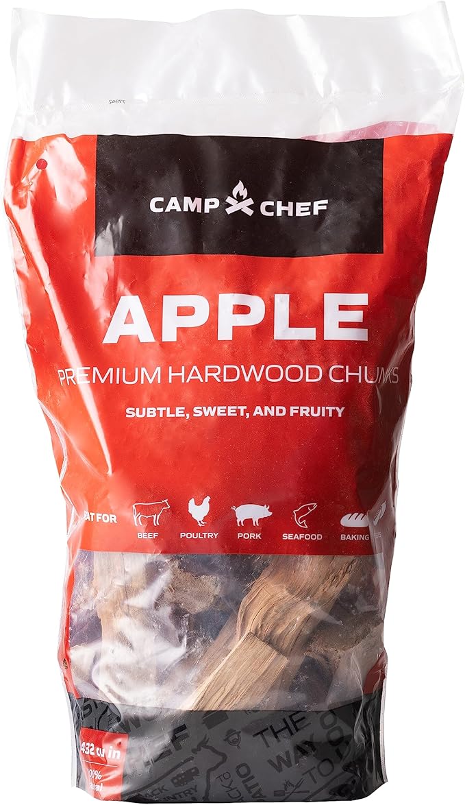 Camp Chef Premium Hardwood Chunks - Wood Chunks for Smoking & Outdoor Grilling - Compatible with Pellet Grills, Smokers & ...