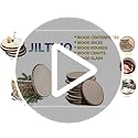 Wood Slices for Centerpieces, Wood Rounds Cookies for Crafts, Rustic Wood Circles & Slabs, Wooden Discs for Tables Decor-f...