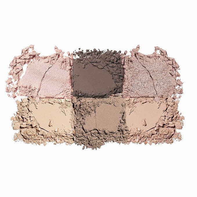 Boobeen 6 Colors Nude Eyeshadow Palette, Matte Shimmer Eyeshadow Makeup Palette for Neutral Smokey Bronze Eye Makeup