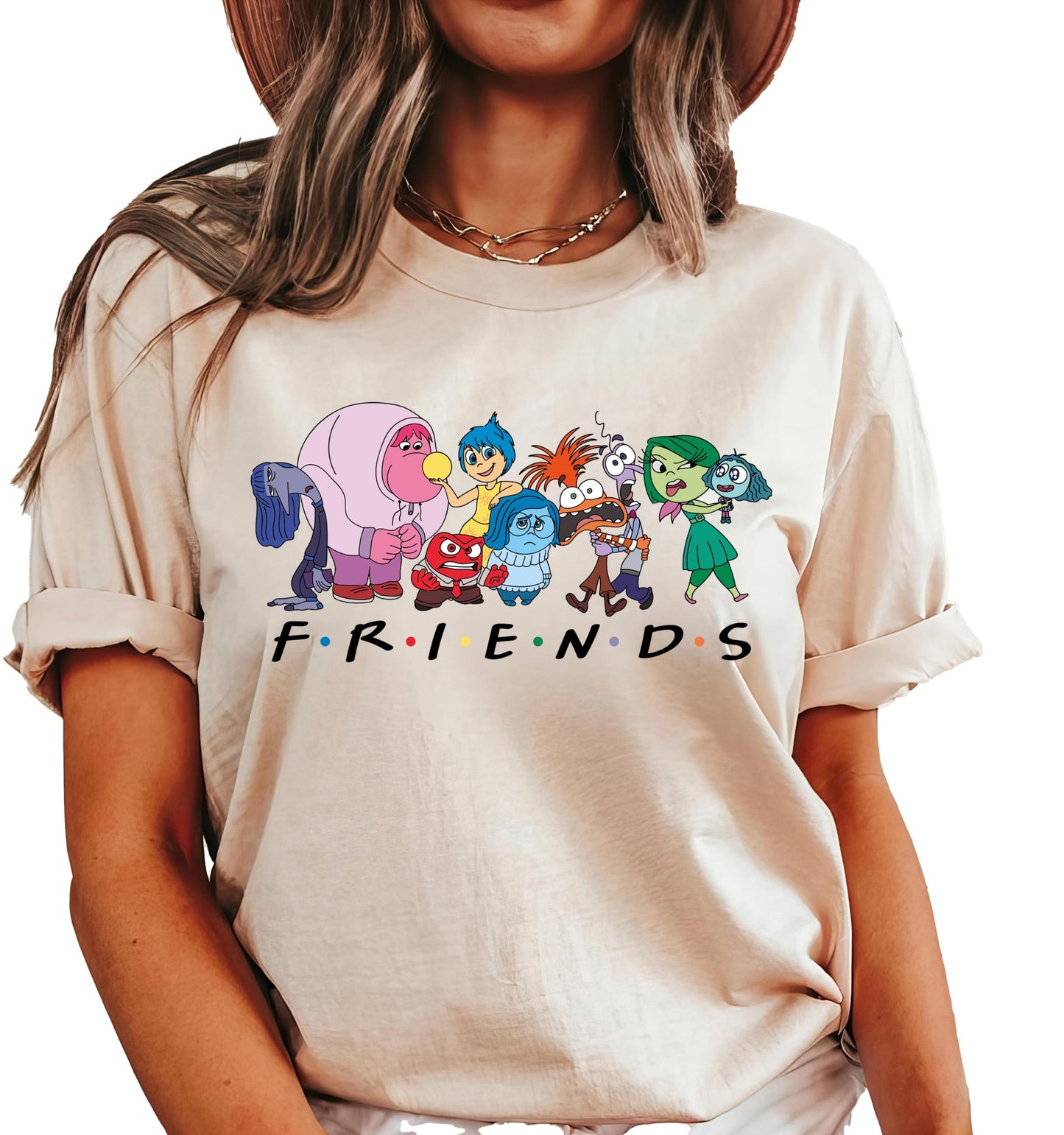 Inside Out 2 Character T-Shirt, Mental Health Shirt, Friends & Emotions Shirts - Kids & Adult Multi