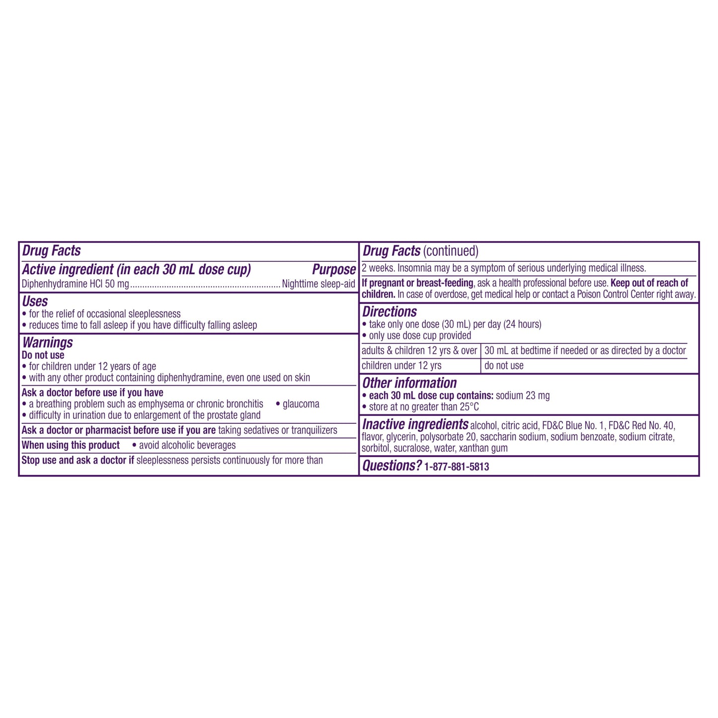 ZzzQuil, Sleep Aid, Nighttime Sleep Aid Liquid, 50 mg Diphenhydramine HCl, Fall Asleep Fast, Non-Habit Forming, Warming Berry Flavor, 12 FL OZ (Pack of 2)