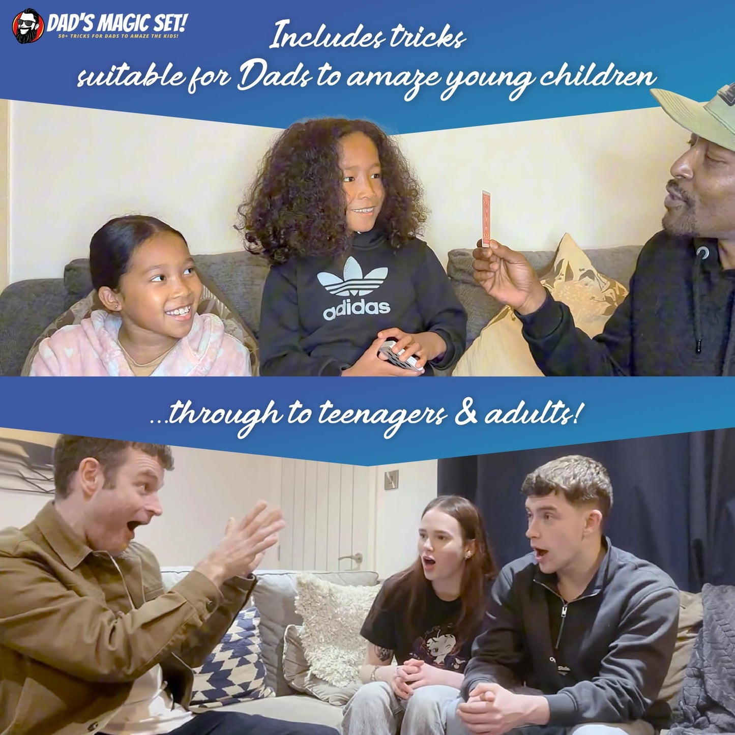 Dad’s Magic Set – 50 Awesome Tricks for Dad to Amaze The Family – Video Tutorials Included - Taught by 20-Year Pro Magician Martin John - A Great Fun Dad Gift