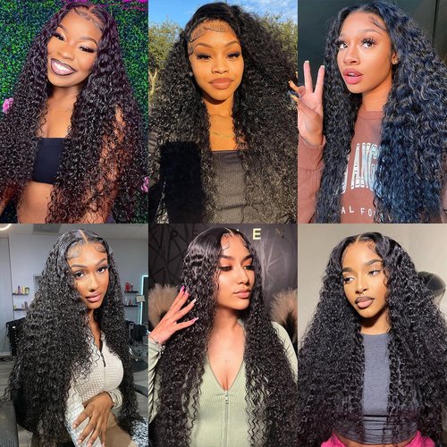 Tanday 15A Raw Human Hair Bundles Deep Wave Bundles Human Hair,Triple Lifespan Indian Virgin Hair,No Tangle Shedding,Multiple Washes Keep Texture Silky Soft (1 Bundle Natural Black, 26)