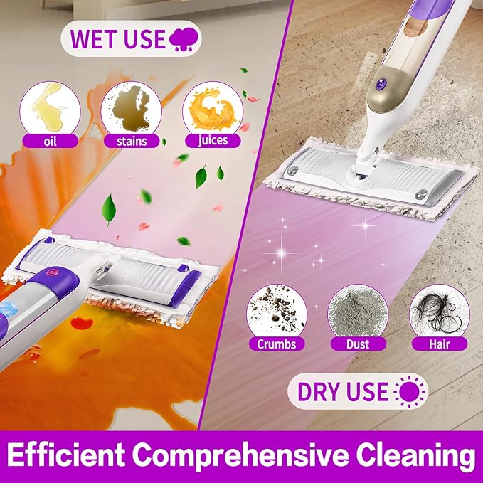 Disposable Power Mop Pads Refills Compatible with Swiffer Power Mop Pads Replacement for Swiffer Power Mop Refills Multi-Surface Power Mop Pads for Safe On All Finished Floors Cleaning,25 Pack