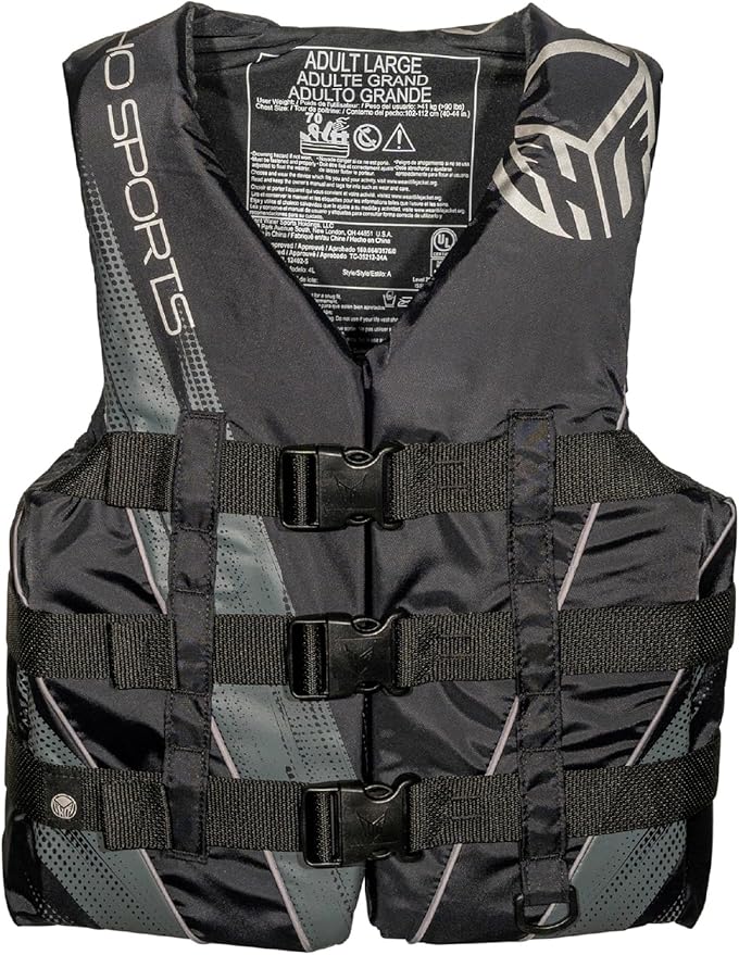 HO Sports Voyager Life Vest - USCG Approved Unisex Adult Life Jacket - Lightweight Wake Sports Life Vest - Nylon Exterior ...