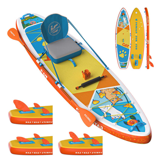 iTAOSTAR C01EP 34" Stand Up Paddle Board, Inflatable Paddle Board with Seat,Stable Blow Up Paddle Boards for Adults/Family/Youth of All Skill Levels