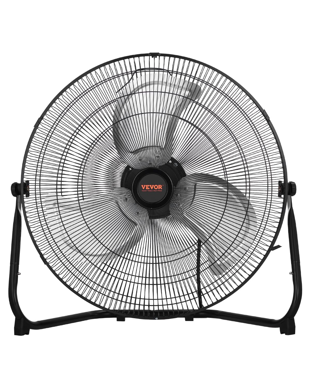 Vevor 2 Pcs Floor Fans, 3 Speeds High Velocity Heavy Duty 20 Inch Industrial Fan, 4800 Cfm 360 Adjustable Tilt 21.33 Ft/Sec Airf