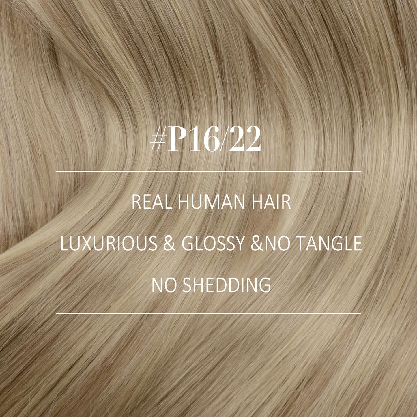 YoungSee Clip in Human Hair Extension Highlight Clip in Extensions with Lace Light Blonde Mixed Golden Blonde Highlight 7Pcs 20I