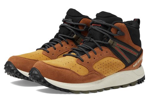 Merrell Men's Wildwood Mid Leather Waterproof, Spice, 11.5