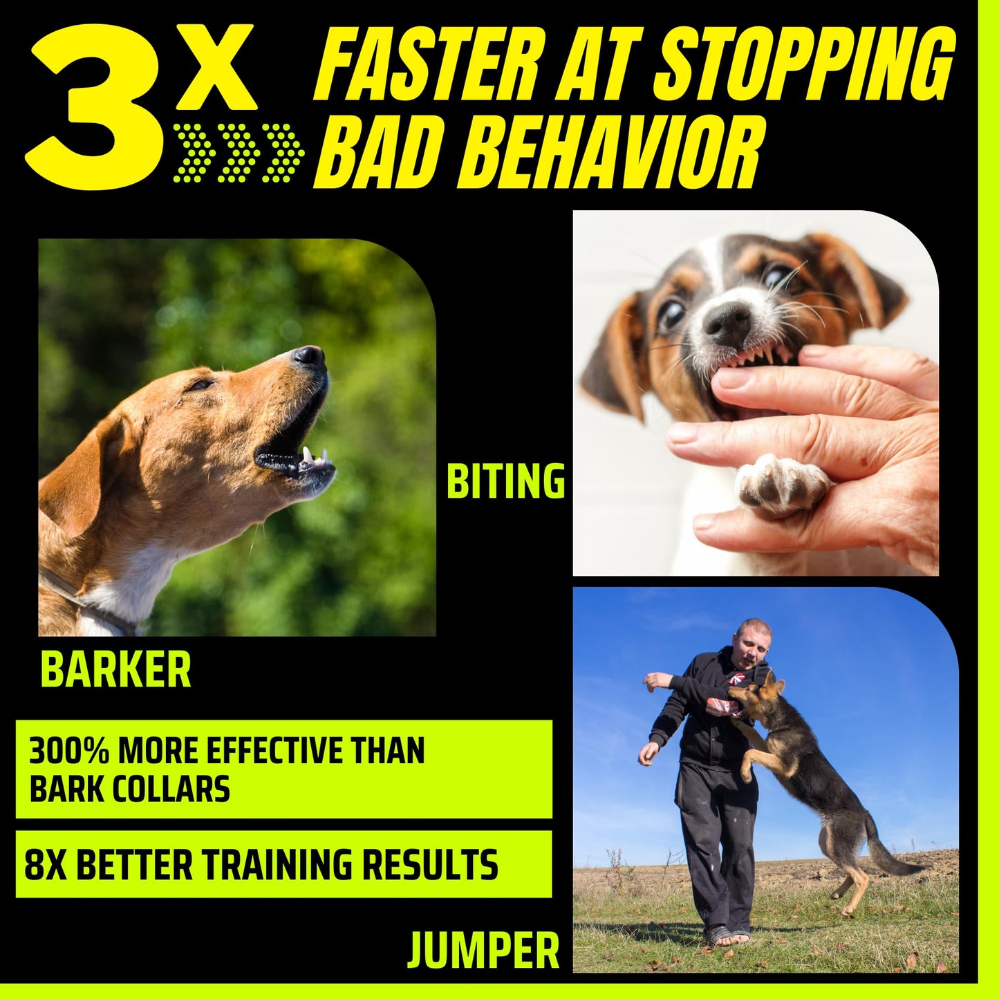 BarxBuddy 2nd Gen Dog Bark Deterrent Devices | Long Range Ultrasonic | Bark Collar Alternative | Dog Training Indoor/Outdoor | Rechargeable Anti Bark Device for Dogs (Black)